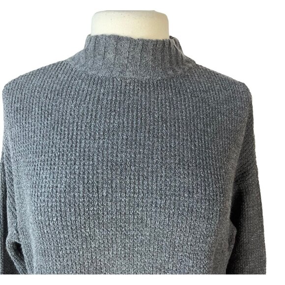 Arizona Sweater Womens Large Gray New High Neck Soft Size - Picture 3 of 9